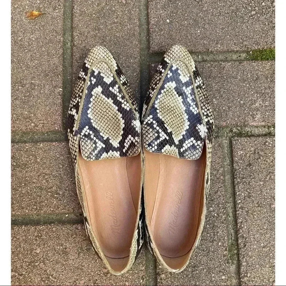 Madewell Frances Loafer in Stamped Snake - Picture 4 of 7